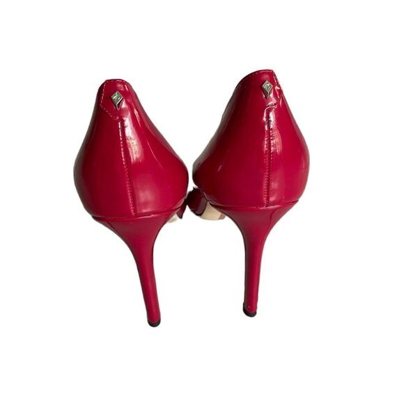 SAM EDELMAN Hazel Patent Leather Pointy Toe Pumps Heels Red 10 - Picture 7 of 16